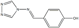 4-(4-hydroxybenzylideneamino)-4H-1,2,4-triazole Struktur