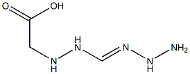 (2-(hydrazinoiminomethyl)hydrazino)acetic acid Struktur