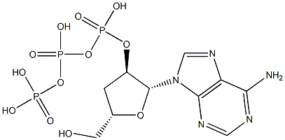 3'-deoxyadenosine-2'-triphosphate Struktur