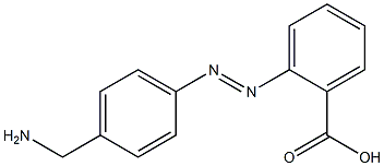 (4-aminomethyl)phenylazobenzoic acid Struktur