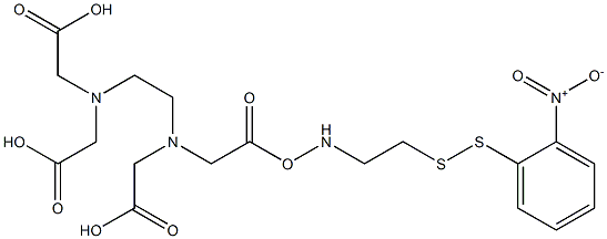 S-(2-nitrophenylsulfenyl)cysteaminyl EDTA Struktur