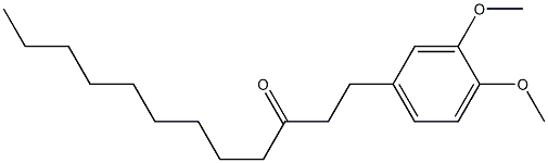 1-(3,4-dimethoxyphenyl)-3-dodecanone Struktur