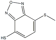 4-mercapto-7-methythio-2,1,3-benzoxadiazole Struktur