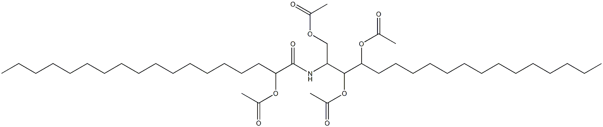 1,3,4-triacetoxy-2-(2'-acetoxyoctadecanoyl)aminooctadecane Struktur