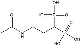 acetylamino propylidene diphosphonic acid Struktur