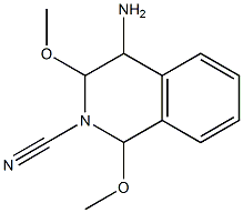 4-amino-2-cyano-1,3-dimethoxy-1,2,3,4-tetrahydroisoquinoline Struktur