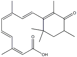 3-methyl-4-oxoretinoic acid Struktur