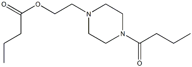 2-(4-butanoylpiperazinyl)ethyl butanoate Struktur