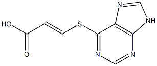 3-(9H-purin-6-ylthio)acrylic acid Struktur