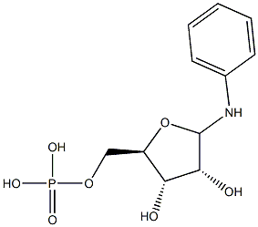 4-(ribofuranosyl)aminobenzene 5'-phosphate Struktur