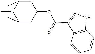 3-tropanyl-indole-3-carboxylate Struktur