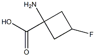 1-amino-3-fluorocyclobutane-1-carboxylic acid Struktur