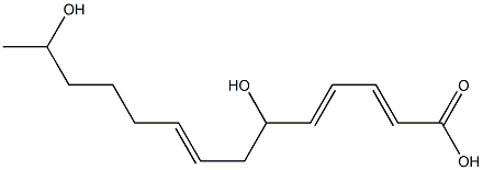 6,13-dihydroxytetradeca-2,4,8-trienoic acid Struktur