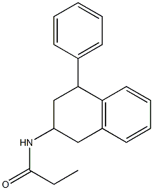 4-phenyl-2-propionamidotetraline Struktur