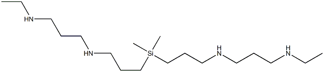 bis(7-ethylamino-4-azaheptyl)dimethylsilane Struktur