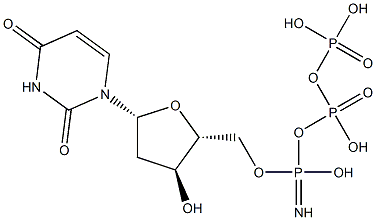 2'-deoxyuridine 5'-imidotriphosphate Struktur