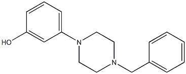 4-benzyl-1-(3-hydroxyphenyl)piperzine Struktur