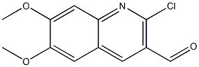 2-chloro-6,7-dimethoxy-3-quinolinecarboxaldehyde Struktur