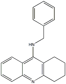 1,2,3,4-tetrahydro-N-(phenyl-methyl)-9-acridinamine Struktur