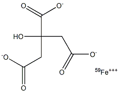 FerricCitrate[59Fe] Struktur