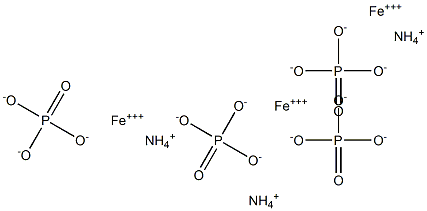 FERRICAMMONIUMORTHOPHOSPHATE Struktur