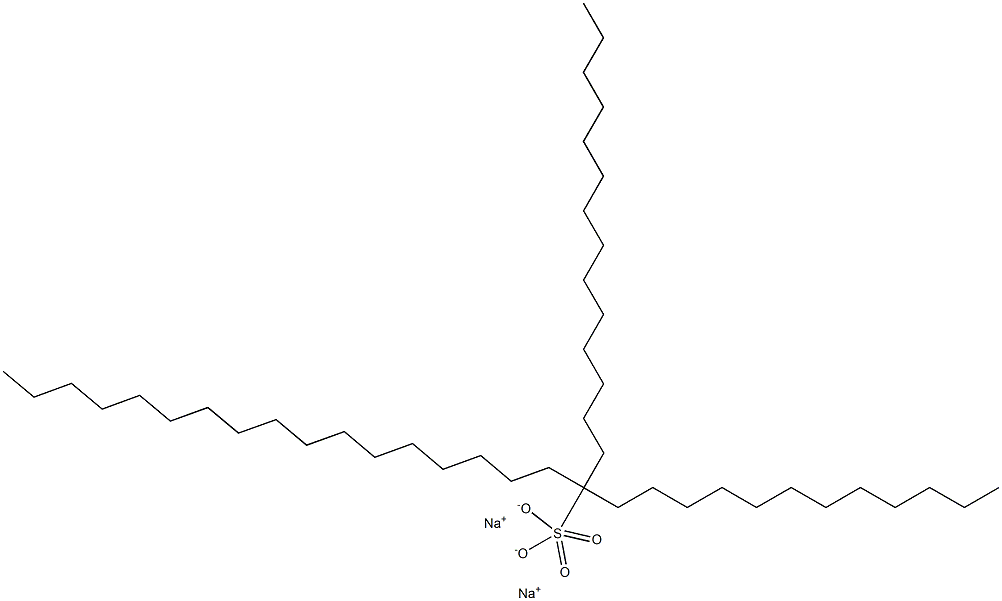 SODIUMLAURYLMYRISTYLSTEARYLSULPHATE Struktur