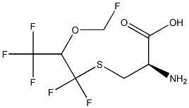 S-(2-(FLUOROMETHOXY)-1,1,3,3,3-PENTAFLUOROPROPYL)-L-CYSTEINE Struktur