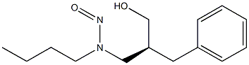 (S)-N-NITROSO-N-(2-BENZYL-3-HYDROXYPROPYL)BUTYLAMINE Struktur