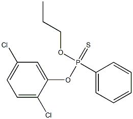 O-(2,5-DICHLOROPHENYL)O-PROPYLPHENYLPHOSPHONOTHIONATE Struktur