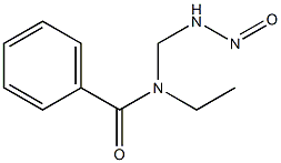 N-ETHYL-N-BENZOYLAMINOMETHYLNITROSAMINE Struktur