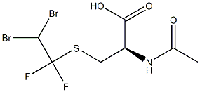 N-ACETYL-S-(1,1-DIFLUORO-2,2-DIBROMOETHYL)-L-CYSTEINE Struktur