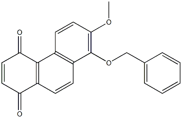 8-BENZYLOXY-7-METHOXY-1,4-PHENANTHRENEQUINONE Struktur