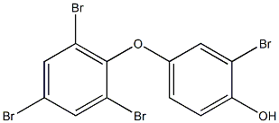 4-HYDROXY-2',3,4',6'-TETRABROMODIPHENYLETHER Struktur