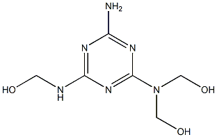 TRIHYDROXYMETHYLMELAMINE Struktur