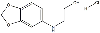 1-(2'-HYDROXYETHYL)-AMINO-3,4-METHYLENEDIOXYBENZENEHYDROCHLORIDE Struktur