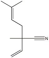 2-ETHENYL-2,5-DIMETHYL-4-HEXENENITRILE Struktur