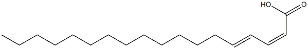 CIS,TRANS-OCTADECADIENOICACID Struktur