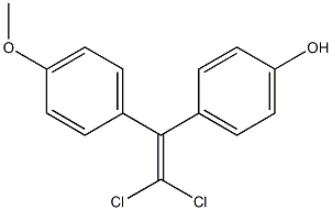 1,1-DICHLORO-2-(4-HYDROXYPHENYL)-2-(4-METHOXYPHENYL)ETHENE Struktur