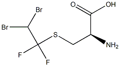 S-(1,1-DIFLUORO-2,2-DIBROMOETHYL)-L-CYSTEINE Struktur