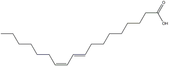 TRANS-9,CIS-11-OCTADECADIENOICACID Struktur