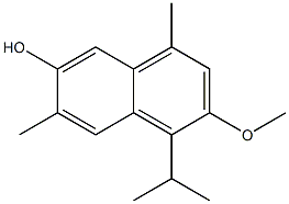 7-HYDROXY-3-METHOXYCADALENE Struktur