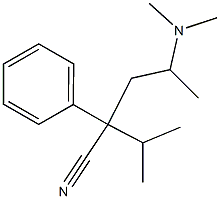 VALERONITRILE,4-(DIMETHYLAMINO)-2-ISOPROPYL-2-PHENYL- Struktur