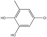 CATECHOL,5-CHLORO-3-METHYL- Struktur