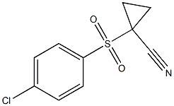 1-(4-CHLOROPHENYLSULPHONYL)-1-CYCLOPROPANECARBONITRILE Struktur