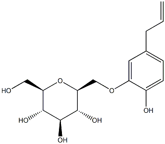 BETA-GLUCOSYLEUGENOL Struktur