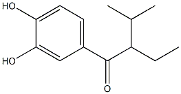 3',4'-DIHYDROXY-2-ETHYL-3-METHYLBUTYROPHENONE Struktur