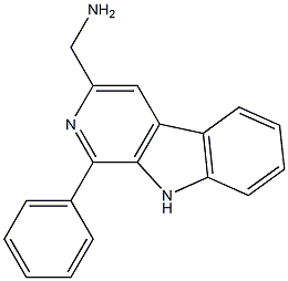 AMINOMETHYLPHENYLNORHARMAN Struktur