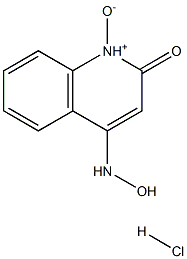 4-HYDROXYLAMINOQUINOLINO-N-OXIDE,HYDROCHLORIDE Struktur