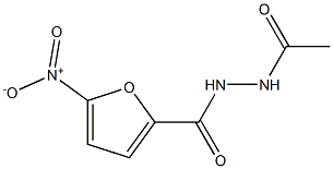 N'-ACETYL-5-NITRO-FUROHYDRAZIDE Struktur