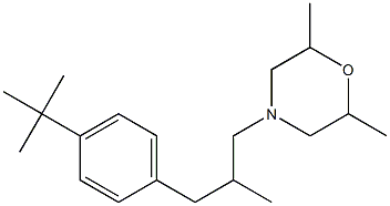 2,6-DIMETHYL-4-(3-(4-(1,1-DIMETHYLETHYL)PHENYL)-2-METHYLPROPYL)MORPHOLINE Struktur